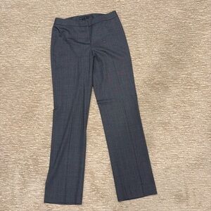 Blue (subtle patter) wool and silk blend trousers